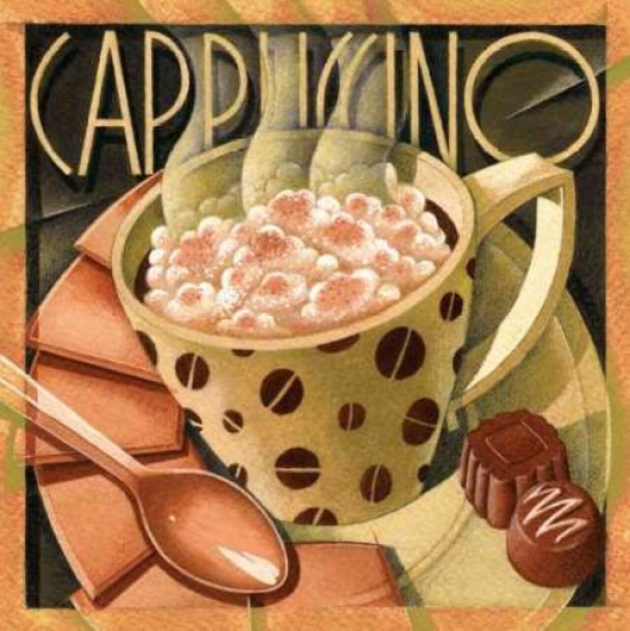Cappuccino and Cafe B Poster Print by Teddy Edinjiklian - Item # VARPDXCC2449B